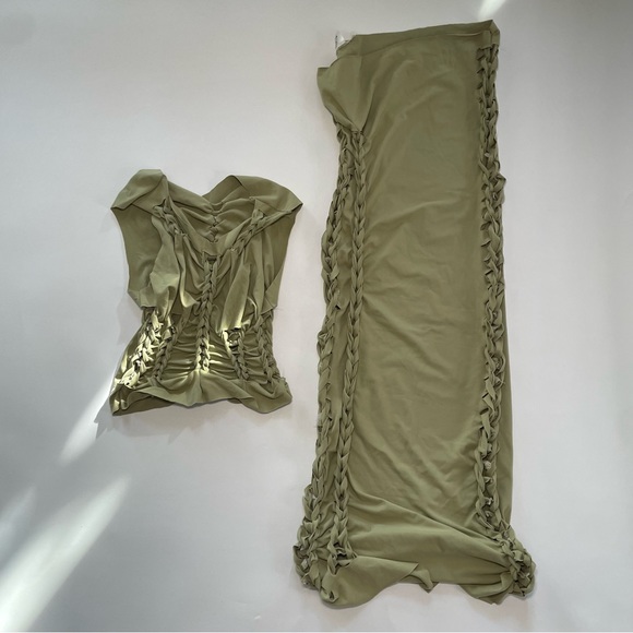 Breadaeshon sage top/maxi skirt set - Picture 2 of 3